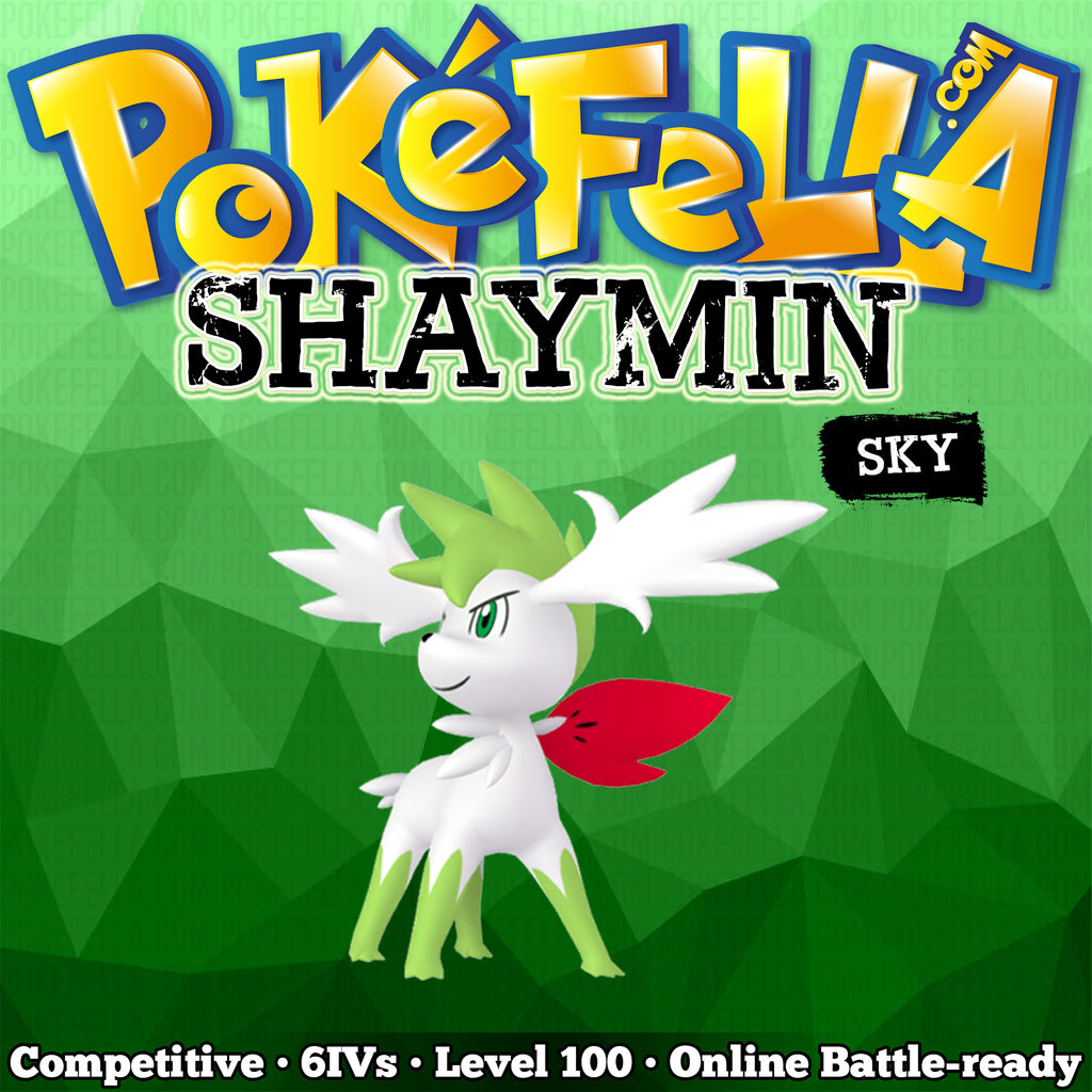 Shaymin (Sky Forme) • Competitive • 6IVs • Level 100 • Online Battle-R