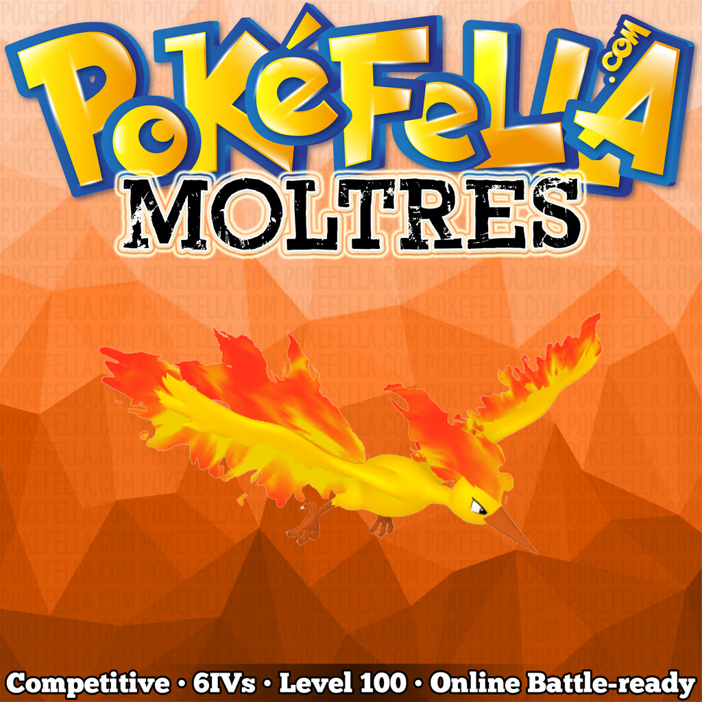 Moltres • Competitive • 6IVs • Level 100 • Online Battle-Ready