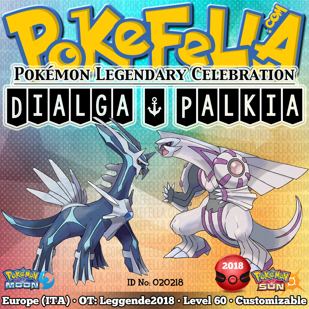 Shiny 6IV Palkia, Giratina, and Dialga in both forms Legendary