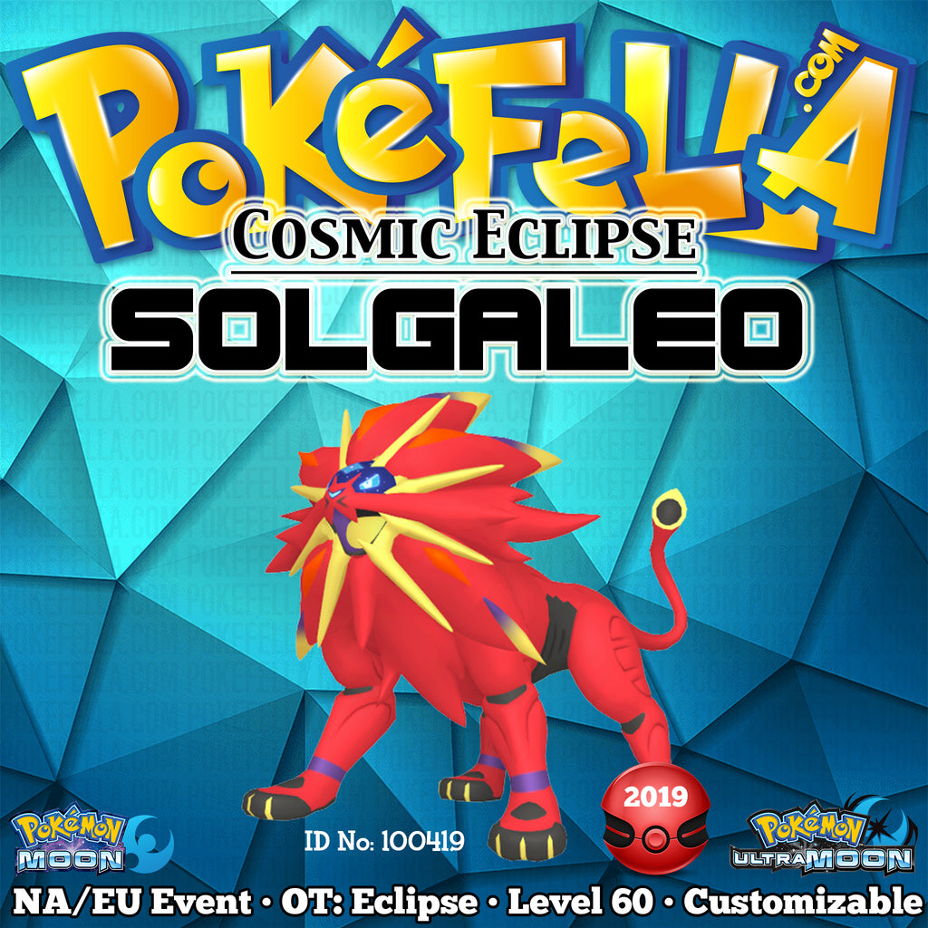 6IV Ultra Shiny Solgaleo & Lunala Square Shiny Pokemon Sword