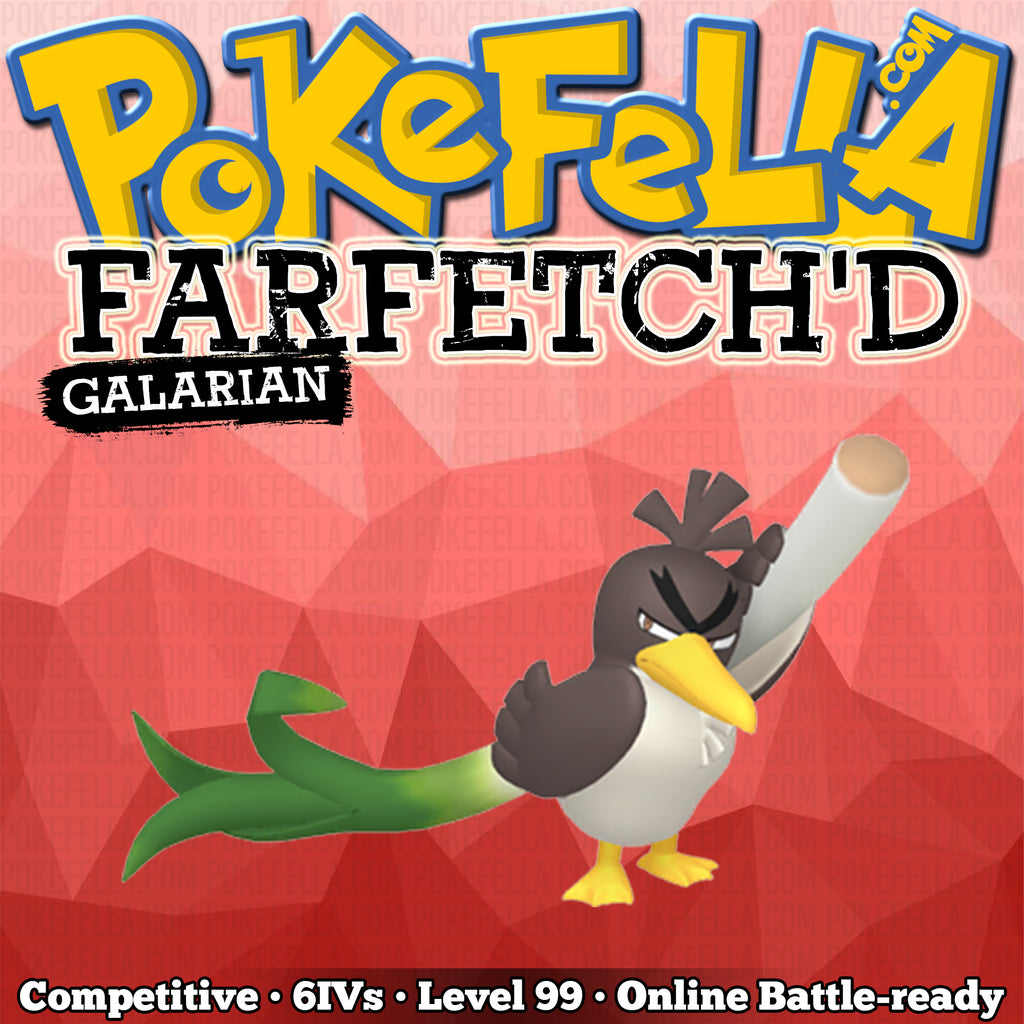 Shiny Farfetch'd 6IV - Pokemon X/Y OR/AS S/M US/UM Let's Go Sword