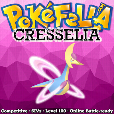 ultra square shiny Cresselia • Competitive • 6IVs • Level 100 • Online Battle-Ready