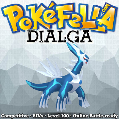ultra square shiny Dialga • Competitive • 6IVs • Level 100 • Online Battle-Ready