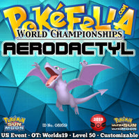 2019 World Championships Aerodactyl • OT: Worlds19 • ID No. 081619 • North America 2019 Event