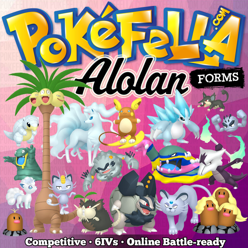 Alolan Forms Bundle • Competitive • 6IVs • Level 100 • Online Battle-ready