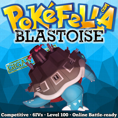 ultra square shiny Gigantamax Blastoise • Competitive • 6IVs • Level 100 • Online Battle-ready