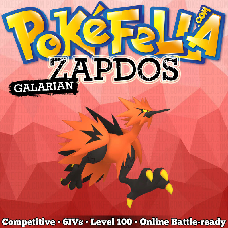 Galarian Zapdos Shiny 6IVs Galar Event - Pokemon Sword & Shield