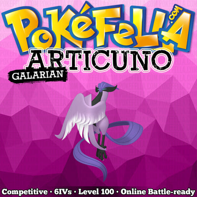 ultra square shiny Galarian Articuno • Competitive • 6IVs • Level 100 • Online Battle-Ready