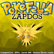 Zapdos • Competitive • 6IVs • Level 100 • Online Battle-Ready