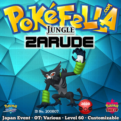 Zarude Dada + Celebi Shiny 6IVs Event - Pokemon Sword & Shield