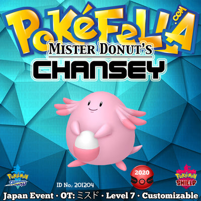 Mister Donut's Chansey • OT: ミスド • ID No. 201204 • Japan 2020 Event