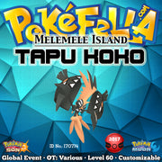 Melemele Island Tapu Koko • Shiny • OT: Melemele, Mele-Mele, Mele Mele • ID No. 170714 •  2017 North America, Europe Event