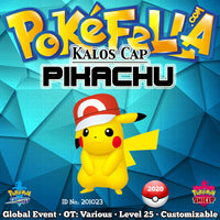 Kalos Cap Pikachu • OT: サトシ, Ash, Sacha, 지우, 小智 • ID No. 201023 • Worldwide 2020 Event