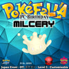 Pokémon Center Birthday (Ribbon Sweet, Star Sweet) Milcery • OT: ポケセン • ID No. 201101 • Japan 2020 Event