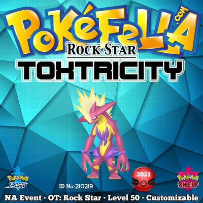 Rock Star Shiny Toxtricity • OT: Rock Star • ID No. 210219 • North America 2021 Event