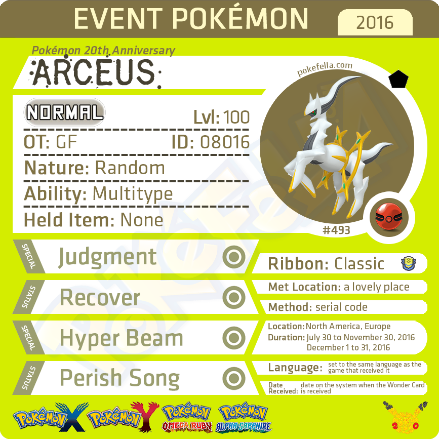 Arceus (Pokémon) - Pokémon GO