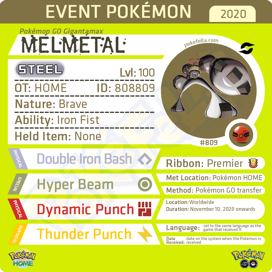 The Pokemon Strategy Dex — Melmetal Moves: Double Iron Bash is a