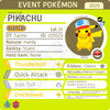 Unova Cap Pikachu • OT: サトシ, Ash, Sacha, 지우, 小智 • ID No. 201023 • Worldwide 2020 Event