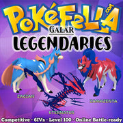 Galar Legendaries: Zacian, Zamazenta, Eternatus • Competitive • 6IVs • Level 100 • Online Battle-ready