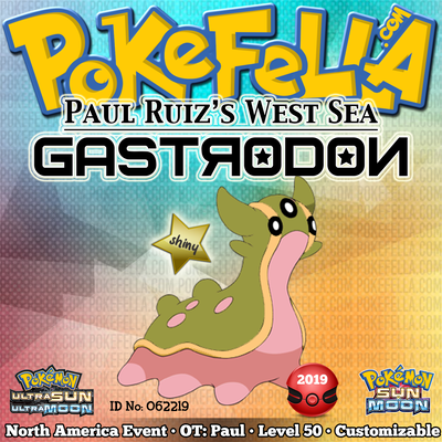 Paul Ruiz's West Sea Gastrodon • OT: Paul • ID No. 062219 • 2019 NA International Championships Event