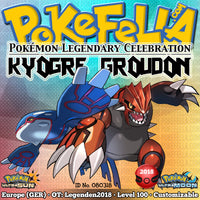 Kyogre & Groudon • OT: Legenden2018 • ID No. 080318 • Level 100 • Pokémon Ultra Sun & Ultra Moon