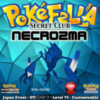 Secret Club Shiny Necrozma • OT: ひみつ • ID No. 000132 • Japan 2019 Event