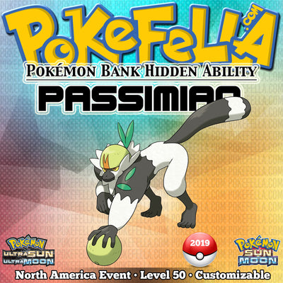 Pokémon Bank Hidden Ability Passimian • Worldwide 2019 Event
