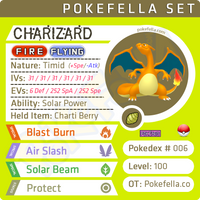 ultra square shiny Charizard • Competitive • 6IVs • Level 100 • Online Battle-ready