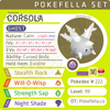 ultra square shiny Galarian Corsola • Competitive • 6IVs • Level 99 • Online Battle-ready
