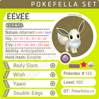ultra square shiny Eevee • Competitive • 6IVs • Level 100 • Online Battle-ready