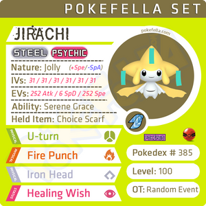 Jirachi • Competitive • 6IVs • Level 100 • Online Battle-ready