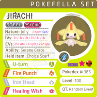 Jirachi • Competitive • 6IVs • Level 100 • Online Battle-ready