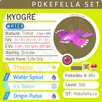 Kyogre • Competitive • 6IVs • Level 100 • Online Battle-Ready