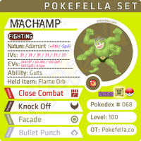 ultra square shiny Machamp • Competitive • 6IVs • Level 100 • Online Battle-ready