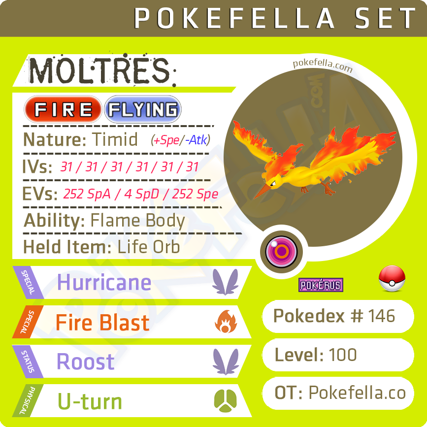 Random Pokemon Bot on X: Moltres Ability: Pressure Moves: Frustration,  Razor Wind, Flamethrower, Swift #pokemon #Moltres   / X