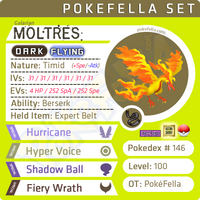 ultra square shiny Galarian Moltres • Competitive • 6IVs • Level 100 • Online Battle-Ready