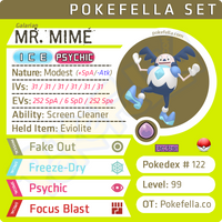 ultra square shiny Galarian Mr. Mime • Competitive • 6IVs • Level 99 • Online Battle-ready