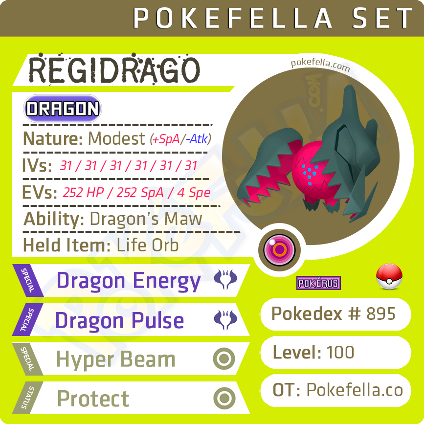 Newly discovered Legendary Pokémon Regidrago