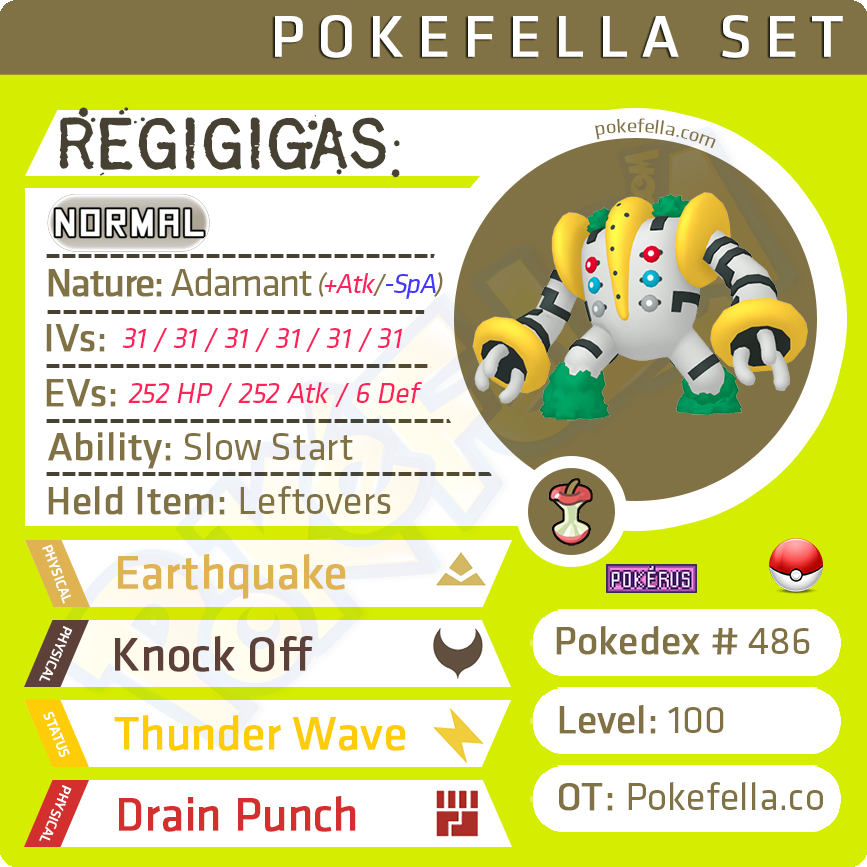 Regigigas, Pokémon