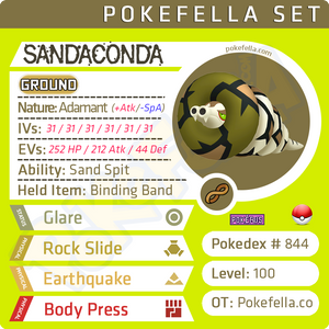 ultra square shiny Sandaconda • Competitive • 6IVs • Level 100 • Online Battle-ready