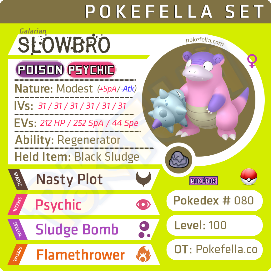 Galarian Slowking • Competitive • 6IVs • Level 100 • Online Battle-Ready