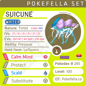 Suicune • Competitive • 6IVs • Level 100 • Online Battle-Ready