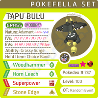 Tapu Bulu • Competitive • 6IVs • Level 100 • Online Battle-Ready
