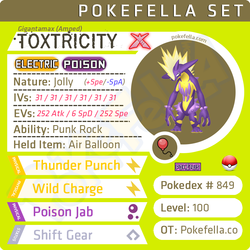 Pokemon Sword And Shield Shiny Toxel (Amped) 6IV Battle Ready Fast