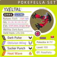 Yveltal • Competitive • 6IVs • Level 100 • Online Battle-ready