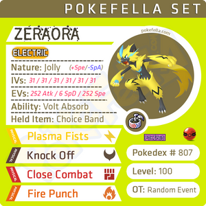 Pokemon 10807 Shiny Mega Zeraora Pokedex: Evolution, Moves, Location, Stats