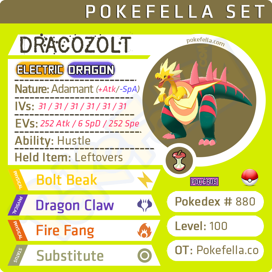 Dracozolt, Pokémon