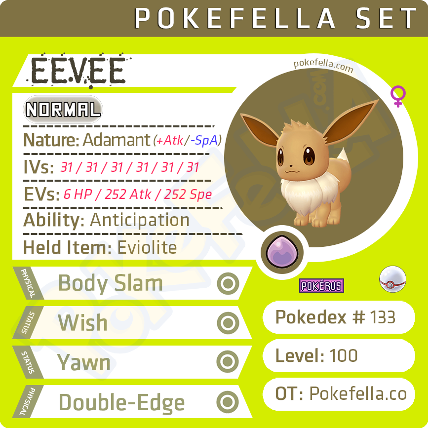 Eevee Evolutions • Competitive • 6IVs • Level 100 • Online Battle