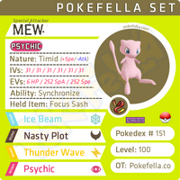 ultra square shiny Mew • Competitive • 6IVs • Level 100 • Online Battle-ready