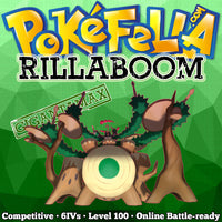 ultra star square shiny Gigantamax Rillaboom • Competitive • 6IVs • Level 100 • Online Battle-ready
